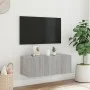 Wandmontierter TV-Schrank mit LED-Leuchten Sonomagrau 80x35x31 cm von , TV-Möbel - Ref: Foro24-837291, Preis: 57,41 €, Rabatt: %