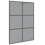 Pared de Ducha Walk-in Negro 140 x 195 cm vidrio templado en Paredes y mamparas de ducha | Comprar online en Foro24
