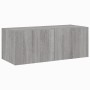 Wandmontierter TV-Schrank mit LED-Leuchten Sonomagrau 80x35x31 cm von , TV-Möbel - Ref: Foro24-837291, Preis: 58,26 €, Rabatt: %