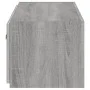 Wall-mounted TV cabinet with LED lights Sonoma gray 80x35x31 cm by , TV Furniture - Ref: Foro24-837291, Price: 57,41 €, Disco...