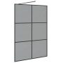 Pared de Ducha Walk-in Negro 140 x 195 cm vidrio templado en Paredes y mamparas de ducha | Comprar online en Foro24