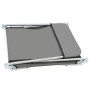 Folding sun loungers 2 units steel and gray fabric by vidaXL, Loungers - Ref: Foro24-44302, Price: 84,71 €, Discount: %