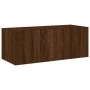 Wandmontierter TV-Schrank mit LED-Leuchten Eiche braun 80x35x31 cm von , TV-Möbel - Ref: Foro24-837293, Preis: 59,48 €, Rabat...