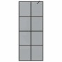 Pared de Ducha Walk-in Negro 80 x 195 cm vidrio templado en Paredes y mamparas de ducha | Comprar online en Foro24