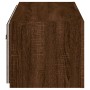 Wandmontierter TV-Schrank mit LED-Leuchten Eiche braun 80x35x31 cm von , TV-Möbel - Ref: Foro24-837293, Preis: 59,48 €, Rabat...