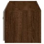 Wandmontierter TV-Schrank mit LED-Leuchten Eiche braun 80x35x31 cm von , TV-Möbel - Ref: Foro24-837293, Preis: 58,61 €, Rabat...