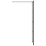 Pared de Ducha Walk-in Negro 80 x 195 cm vidrio templado en Paredes y mamparas de ducha | Comprar online en Foro24