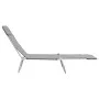 Folding sun loungers 2 units steel and gray fabric by vidaXL, Loungers - Ref: Foro24-44302, Price: 87,71 €, Discount: %