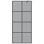 Pared de Ducha Walk-in Negro 90 x 195 cm vidrio templado en Paredes y mamparas de ducha | Comprar online en Foro24