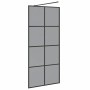 Pared de Ducha Walk-in Negro 90 x 195 cm vidrio templado en Paredes y mamparas de ducha | Comprar online en Foro24