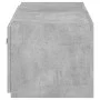 Wall-mounted TV cabinet with LED lights concrete gray 100x35x31 cm by , TV Furniture - Ref: Foro24-837298, Price: 61,65 €, Di...