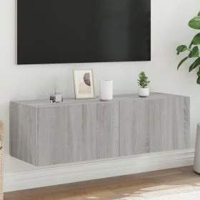 Wandmontierter TV-Schrank mit LED-Leuchten, Sonoma-Grau, 100 x 35 x 31 cm von , TV-Möbel - Ref: Foro24-837300, Preis: 63,66 €...