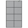 Pared de Ducha Walk-in Negro 115 x 195 cm vidrio templado en Paredes y mamparas de ducha | Comprar online en Foro24