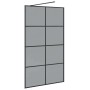 Pared de Ducha Walk-in Negro 115 x 195 cm vidrio templado en Paredes y mamparas de ducha | Comprar online en Foro24