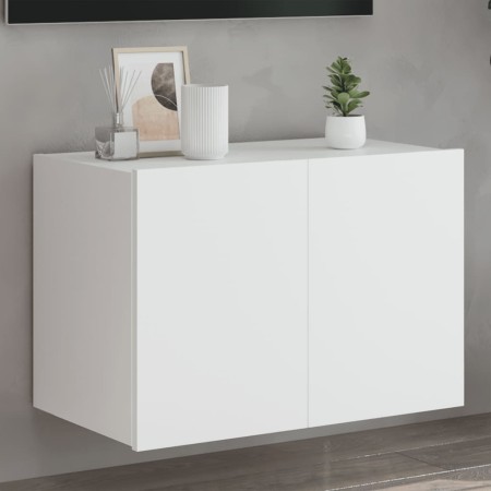 Wandmontierter TV-Schrank mit LED-Leuchten weiß 60x35x41 cm von , TV-Möbel - Ref: Foro24-837302, Preis: 45,93 €, Rabatt: %