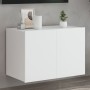Mueble de TV de pared con luces LED blanco 60x35x41 cm de , Muebles TV - Ref: Foro24-837302, Precio: 45,87 €, Descuento: %