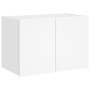 Wandmontierter TV-Schrank mit LED-Leuchten weiß 60x35x41 cm von , TV-Möbel - Ref: Foro24-837302, Preis: 45,93 €, Rabatt: %