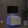 Wandmontierter TV-Schrank mit LED-Leuchten weiß 60x35x41 cm von , TV-Möbel - Ref: Foro24-837302, Preis: 45,93 €, Rabatt: %
