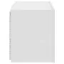Wall TV cabinet with LED lights white 60x35x41 cm by , TV Furniture - Ref: Foro24-837302, Price: 45,44 €, Discount: %