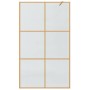 Pared de Ducha Walk-in Dorado 115 x 195 cm vidrio templado en Paredes y mamparas de ducha | Comprar online en Foro24