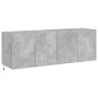 TV-Wandmöbel LED-Leuchten 2 Stück betongrau 60x35x41 cm von , TV-Möbel - Ref: Foro24-837309, Preis: 89,65 €, Rabatt: %
