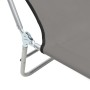 Folding sun loungers 2 units steel and gray fabric by vidaXL, Loungers - Ref: Foro24-44302, Price: 84,71 €, Discount: %