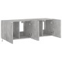 TV-Wandmöbel LED-Leuchten 2 Stück betongrau 60x35x41 cm von , TV-Möbel - Ref: Foro24-837309, Preis: 89,65 €, Rabatt: %