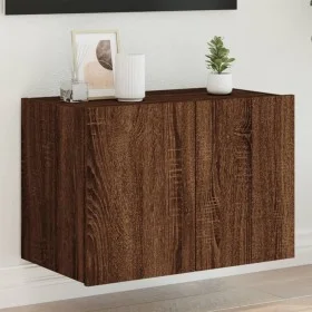 Mueble de TV de pared con luces LED marrón roble 60x35x41 cm de , Muebles TV - Ref: Foro24-837314, Precio: 51,57 €, Descuento: %