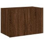 Wandmontierter TV-Schrank mit LED-Leuchten Eiche braun 60x35x41 cm von , TV-Möbel - Ref: Foro24-837314, Preis: 52,20 €, Rabat...