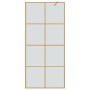 Pared de Ducha Walk-in Dorado 90 x 195 cm vidrio templado en Paredes y mamparas de ducha | Comprar online en Foro24