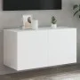 Mueble de TV de pared con luces LED blanco 80x35x41 cm de , Muebles TV - Ref: Foro24-837316, Precio: 65,03 €, Descuento: %