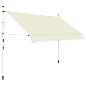 Manuell betriebene einziehbare Markise 300 cm creme von vidaXL, Markisen - Ref: Foro24-143696, Preis: 87,62 €, Rabatt: %