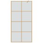 Pared de Ducha Walk-in Dorado 100 x 195 cm vidrio templado en Paredes y mamparas de ducha | Comprar online en Foro24