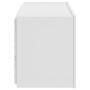 Wandmontierter TV-Schrank mit LED-Leuchten weiß 80x35x41 cm von , TV-Möbel - Ref: Foro24-837316, Preis: 68,62 €, Rabatt: %