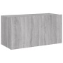Wandmontierter TV-Schrank mit LED-Leuchten, Sonoma-Grau, 80 x 35 x 41 cm von , TV-Möbel - Ref: Foro24-837321, Preis: 60,06 €,...