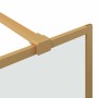 Pared de Ducha Walk-in Dorado 140 x 195 cm vidrio templado en Paredes y mamparas de ducha | Comprar online en Foro24