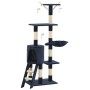 Katzenkratzbaum mit Sisalstamm 138 cm dunkelblau von vidaXL, Katzenmöbel - Ref: Foro24-170582, Preis: 77,51 €, Rabatt: %