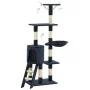 Katzenkratzbaum mit Sisalstamm 138 cm dunkelblau von vidaXL, Katzenmöbel - Ref: Foro24-170582, Preis: 75,94 €, Rabatt: %