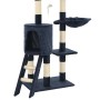 Katzenkratzbaum mit Sisalstamm 138 cm dunkelblau von vidaXL, Katzenmöbel - Ref: Foro24-170582, Preis: 77,51 €, Rabatt: %