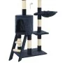 Katzenkratzbaum mit Sisalstamm 138 cm dunkelblau von vidaXL, Katzenmöbel - Ref: Foro24-170582, Preis: 75,94 €, Rabatt: %