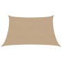 Toldo de vela HDPE gris taupe 160 g/m² 3/4x2 m