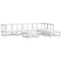7-teiliges Gartenmöbel-Set massives Zirbenholz weiß von , Gartensets - Ref: Foro24-3186404, Preis: 371,17 €, Rabatt: %