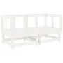 7-teiliges Gartenmöbel-Set massives Zirbenholz weiß von , Gartensets - Ref: Foro24-3186404, Preis: 371,17 €, Rabatt: %