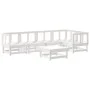 6-teiliges Gartenmöbel-Set aus massivem Kiefernholz aus weißem Holz von , Gartensets - Ref: Foro24-3186446, Preis: 333,09 €, ...
