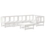 6-teiliges Gartenmöbel-Set aus massivem Kiefernholz aus weißem Holz von , Gartensets - Ref: Foro24-3186446, Preis: 342,13 €, ...