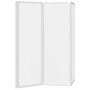 Mampara de baño Esmerilado 120 x 117 cm Aluminio & Panel de PP en Puertas de ducha | Comprar online en Foro24