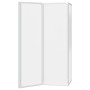 Mampara de baño Esmerilado 132 x 140 cm Aluminio & Panel de PP en Puertas de ducha | Comprar online en Foro24