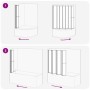 Mampara de baño Esmerilado 168 x 140 cm Aluminio & Panel de PP en Puertas de ducha | Comprar online en Foro24