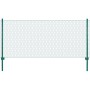 Maschendrahtzaun mit Stahlpfosten 25x0,75 m grün von vidaXL, Zaunpaneele - Ref: Foro24-144614, Preis: 74,81 €, Rabatt: %