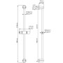 RIDDER Barra deslizable de ducha Granada cromado 91170 de RIDDER, Artículos de ducha - Ref: Foro24-421513, Precio: 17,36 €, D...